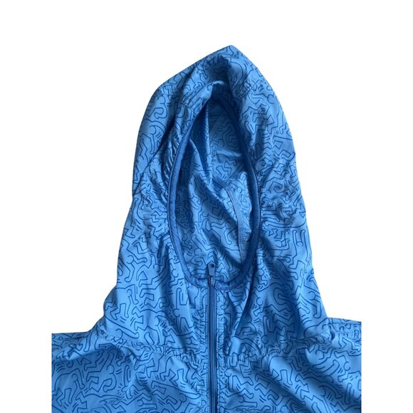 SPRTZ x Keith Haring Mens Blue Graphic Windbreaker Jacket Size Large - Picture 5 of 6